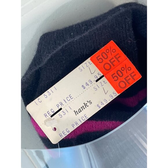 Vintage 90s Lord Isaacs Sweater Size Large Striped Long Sleeve Deadstock NEW - Picture 5 of 6